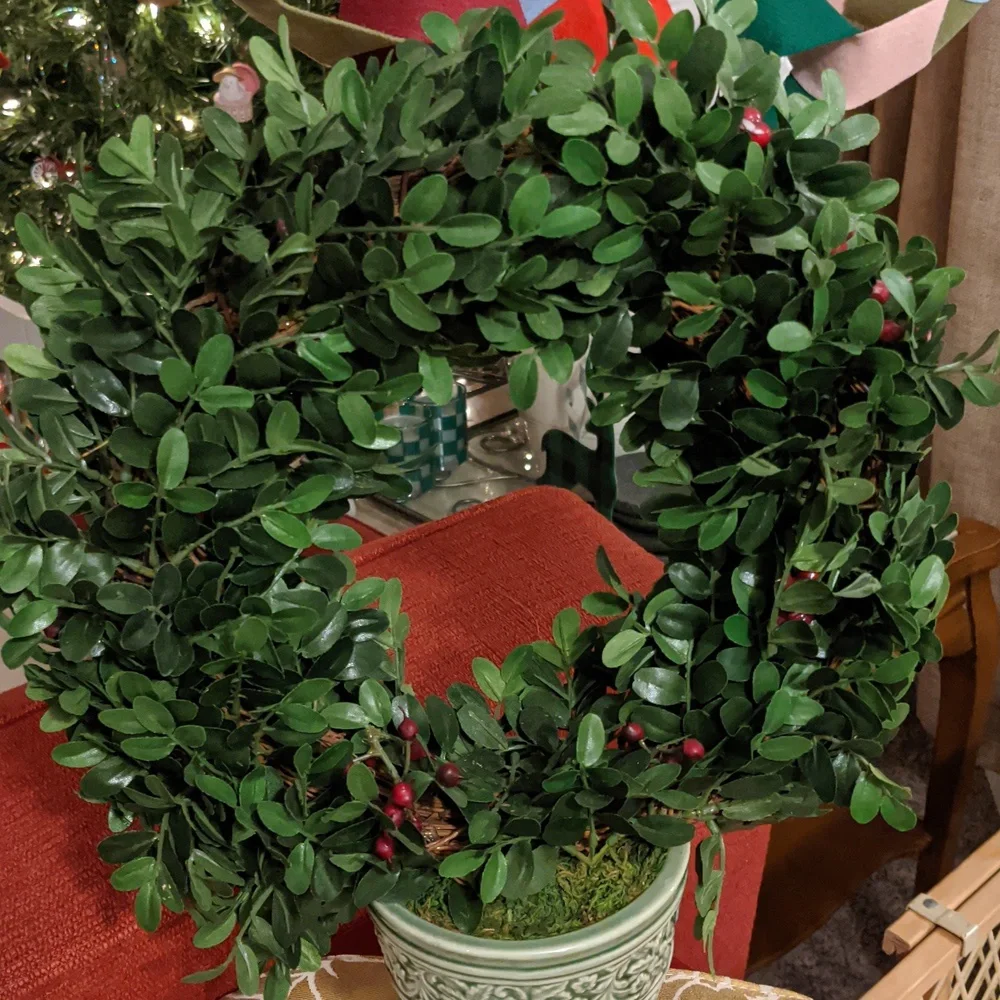 N/A faux boxwood